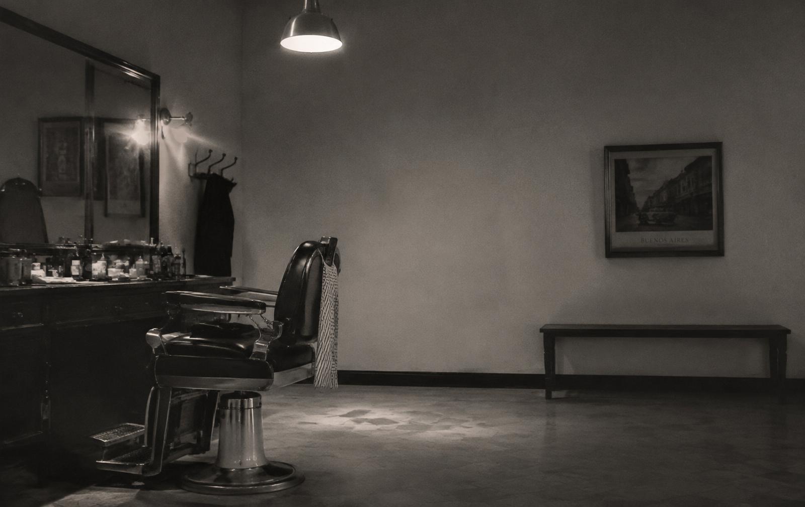 Inside Los Pibes Barbershop